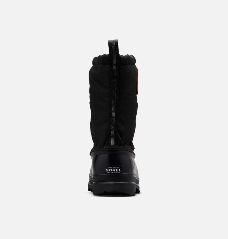 Sorel Barn Vinterkängor Svarta/Röda - Youth Glacier™ Xt - AYX-827504